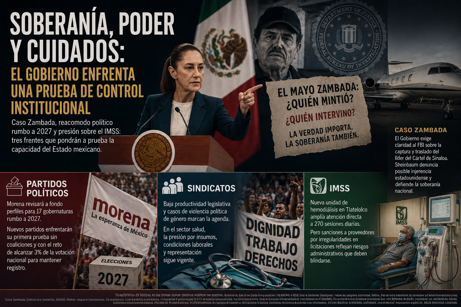 El poder bajo revisión: soberanía, candidaturas y salud pública marcan la nueva tensión nacional